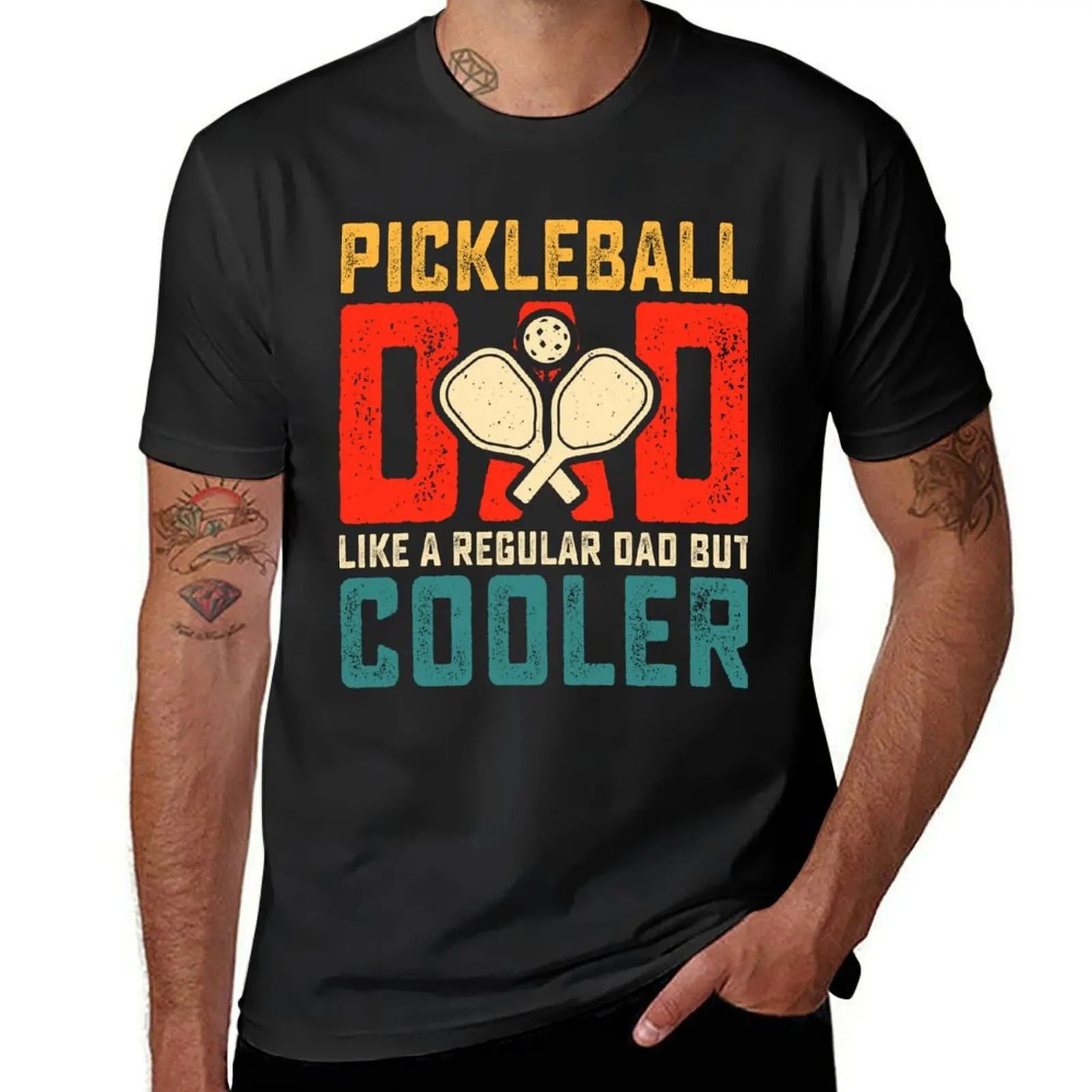 

New Pickleball Graphic 3D Printed Father's Day T-Shirt oversized customizeds sports fans plus sizes t shirts men's Team Uniforms