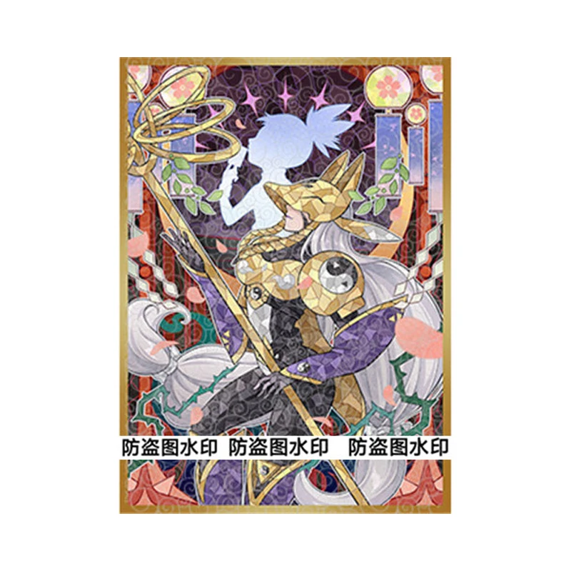 60 unids/set 66X91Mm Diy hecho a sí mismo Digimon Adventure Sakuyamon funda para tarjeta Opcg Ptcg Dtcg tarjeta protección cubierta Anime tarjeta regalo juguete
