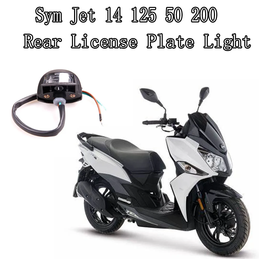 

Motorcycle LED Number License Plate Universal Rear License Plate Light For Sym Jet 14 125 50 200 JET14