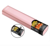 Serfeymi Metal Weekly Pill Organizer - 7-Day Travel Pill Case w/ Spare Gasket | Dosette Box, Tablet & Medicine Holder