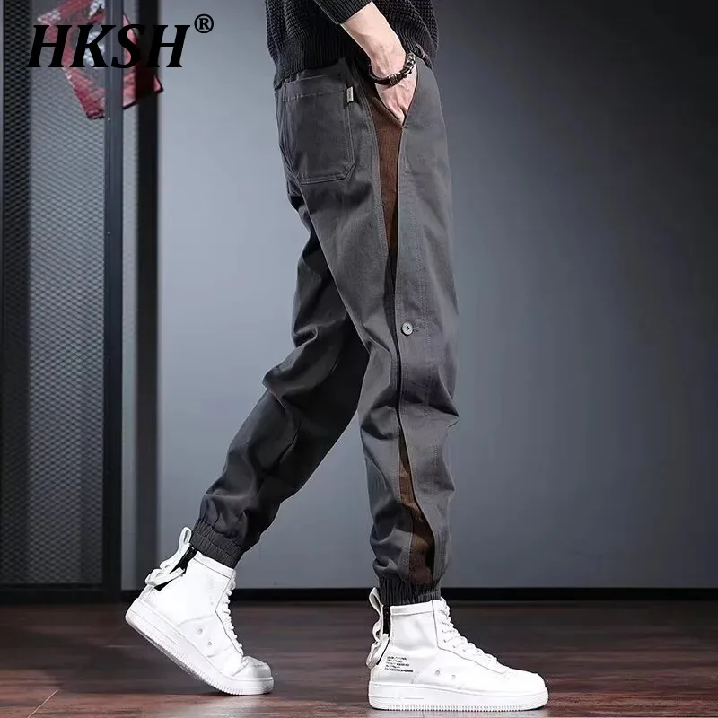 

HKSH Spring Autumn New Workwear Casual Pencil Pants Men's Loose Fitting Leggings Trendy Casual Summer Handsome Trousers HK1784