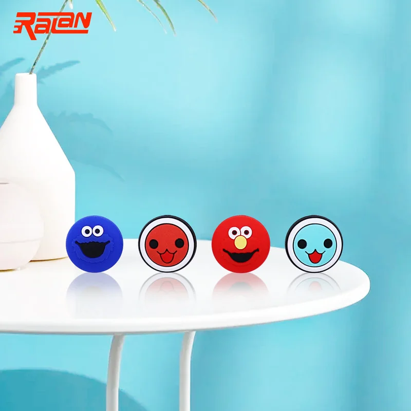Soft Silicone Thumb Stick Grip Caps para Nintendo Switch, Joycon, Console Controller, Gamepad Cap para Switch Lite, Joystick Case, 4pcs