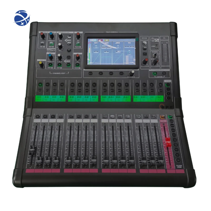 SPE fast delivery digital input 20 channel professional audio digital mixer built in sound card recorder power mixer console