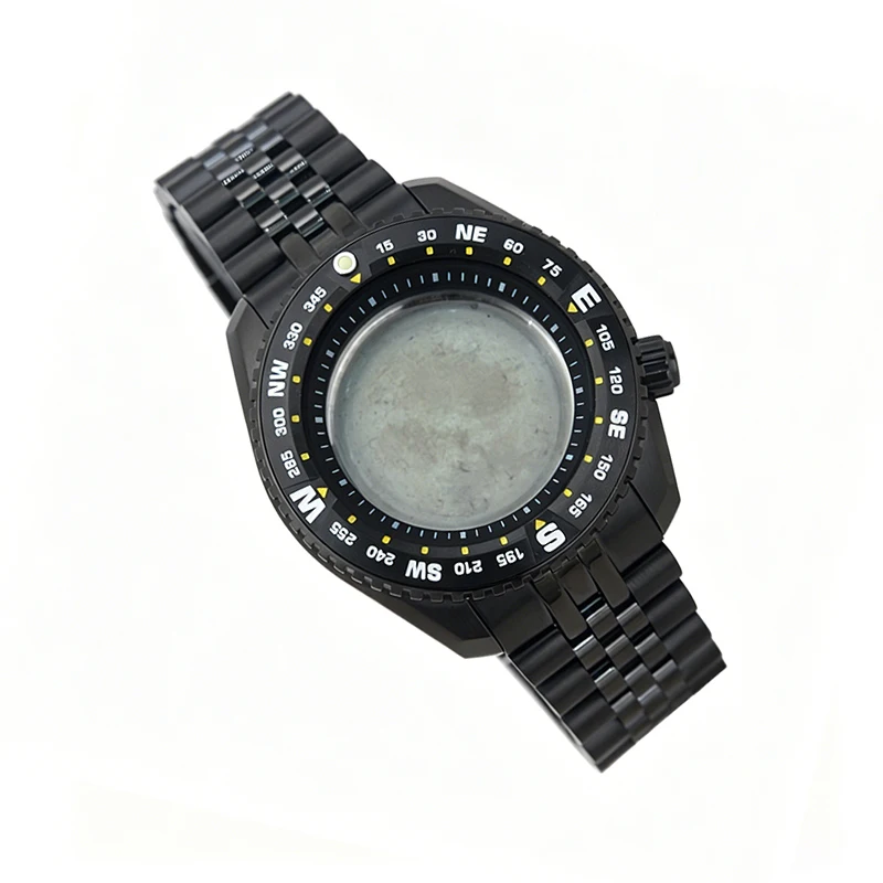 

Черные корпуса для часов, вставка для безеля, ремешок, совместимые с Seiko Prospex SNR025 NH36 7S26 NH35, для ремонта и замены часов