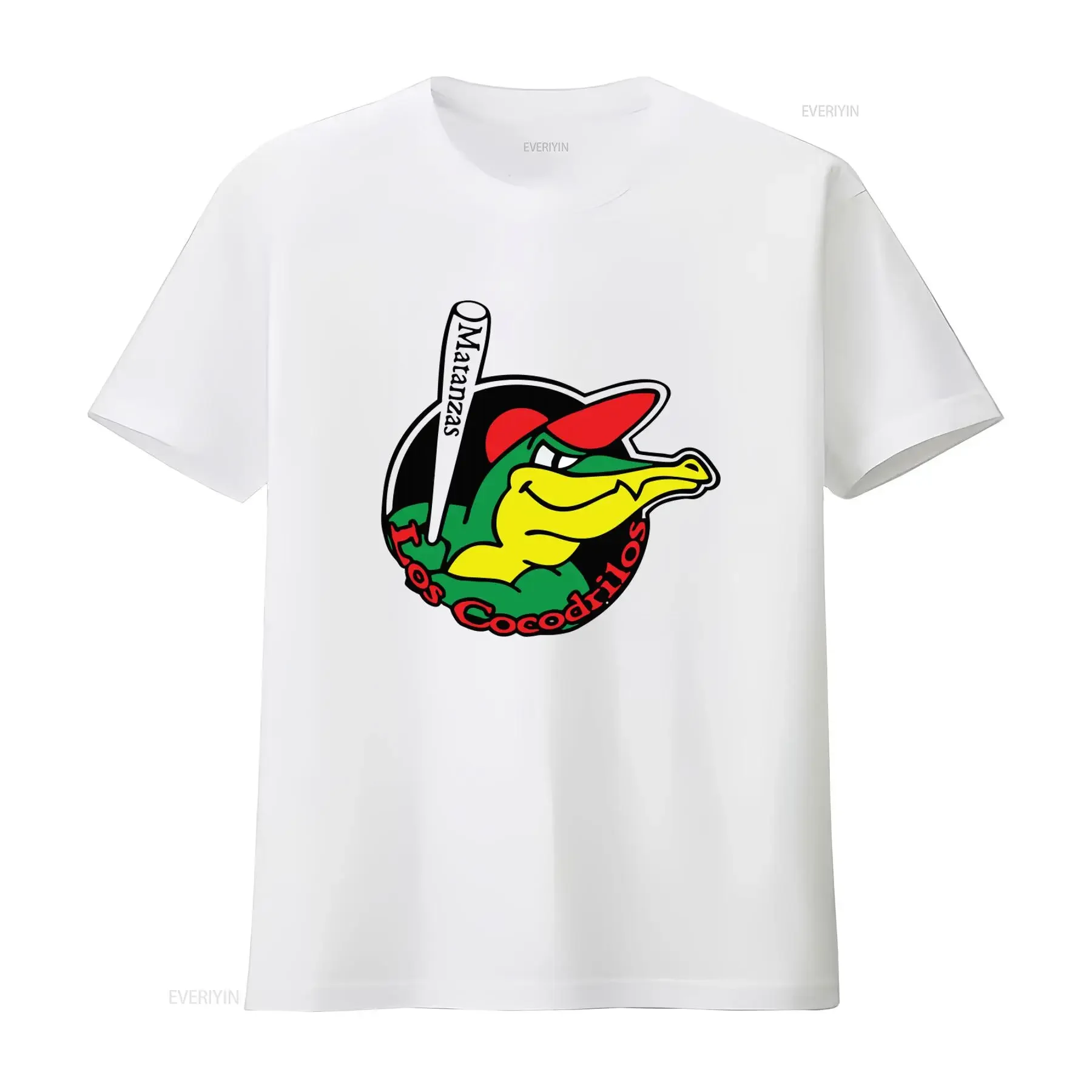 Camiseta Vintage Los Cocodrilos de Matanzas Cuban Baseball CROCODILES Lavada Confortável Macia Versátil Estilosa Respirável