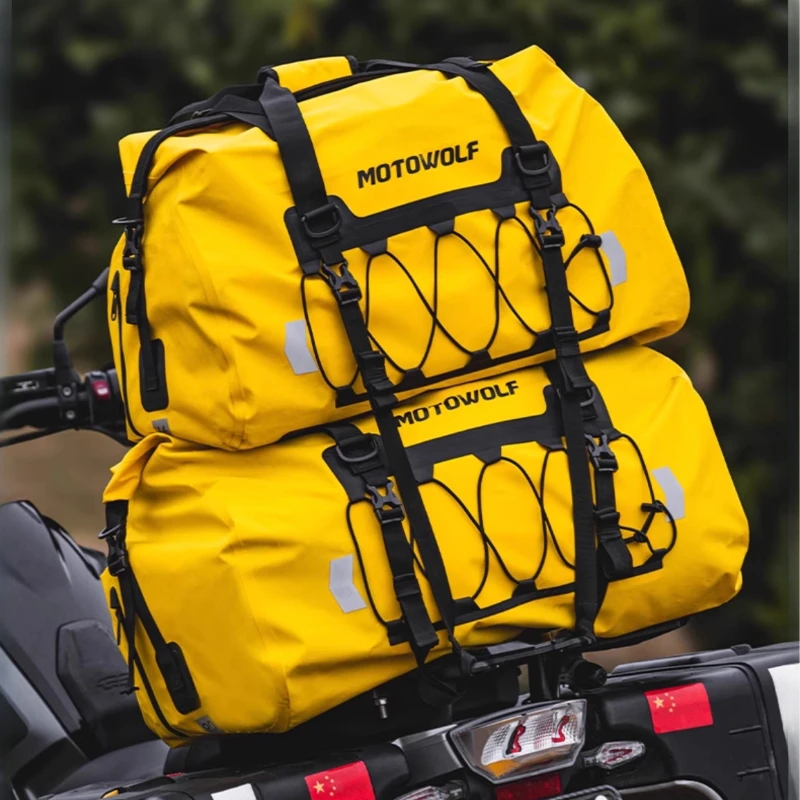 

Motorcycle Waterproof Bag Motorbike Tail Bag Motorcycle Travel Equipment Travel Riding Rear Seat Bag Large Capacity Luggage