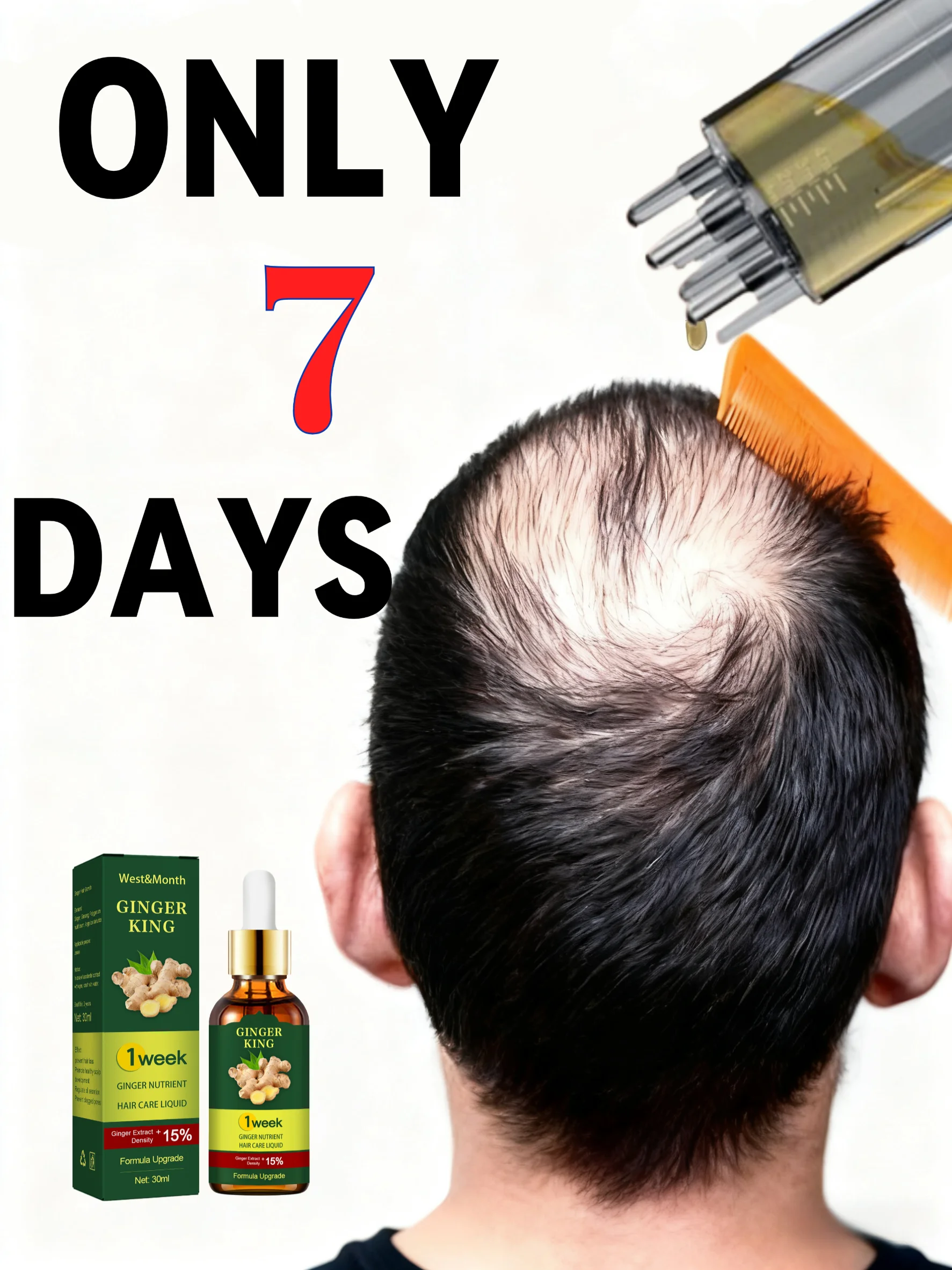 

Сыворотка для роста волос, масляная комбинация, аппликатор для кожи головы, жидкая расческа для лечения кожи головы, устройство для сторонних волос