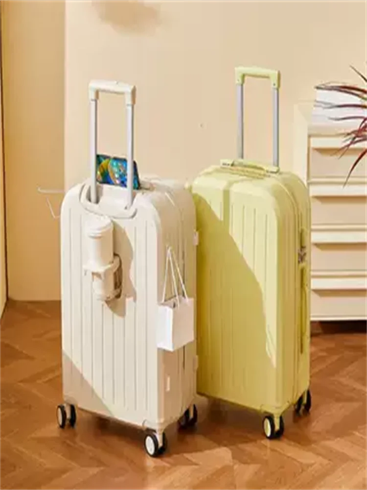 Ultra-Light 20-Inch Lage Carry-On Plane No Che-In Password Travel Suitcase with Pull Rod Bag Universal Casual ABS+PC Mat...