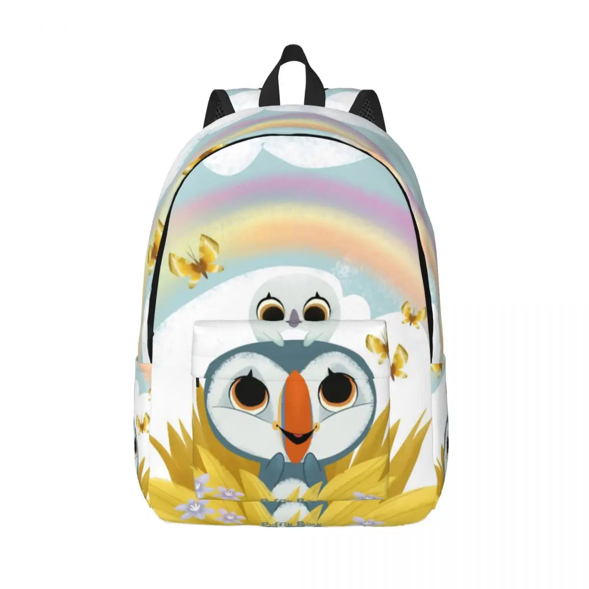 

Puffin Rock Oona Baba Backpack for Men Women Cool High School Business Daypack Cartoon TV Watercolor Laptop Shoulder Bag Outdoor