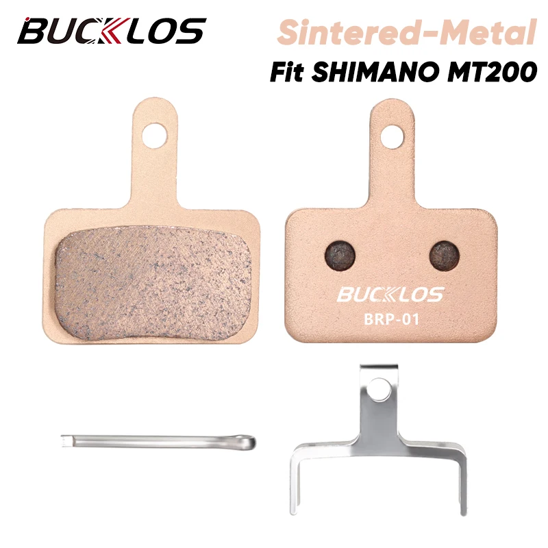 

BUCKLOS Brake Pads Bicycle Sintered-Metal Disc Brake Pads for SHIMANO MT200 Durable MTB Road Bike Brake Pads Fit B01S B03S B05S