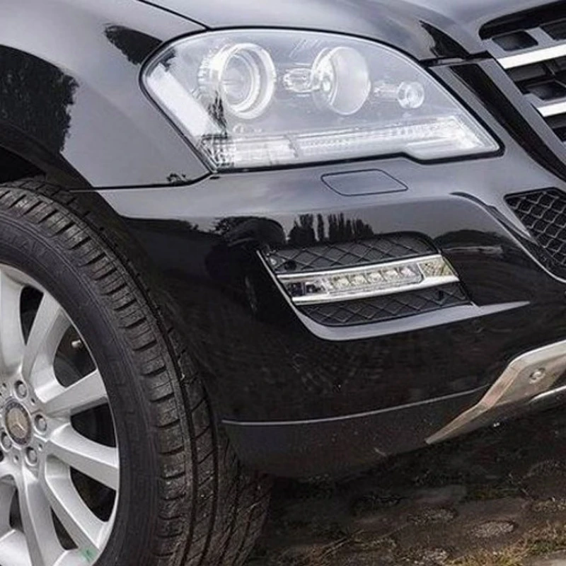 2PCS LED Daylight For Mercedes Benz ML350 W164 ML280 ML300 ML320 2010 2011 Accessories LED DRL Daytime Running Light LED Lamps