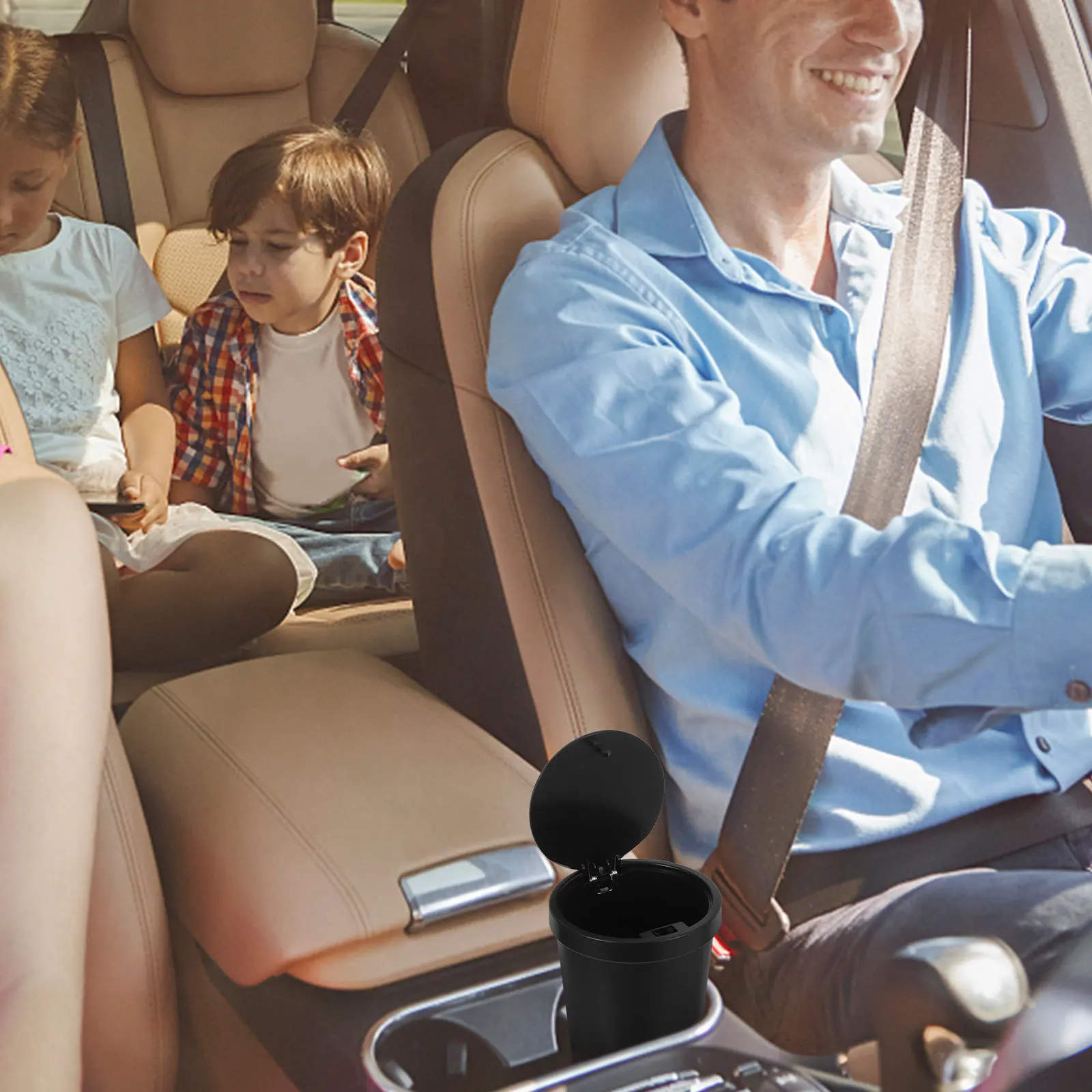 

Car Trash Can Portable Lightweight Bin for Car Interior Elegant and Functional Accessory for Clean Environment