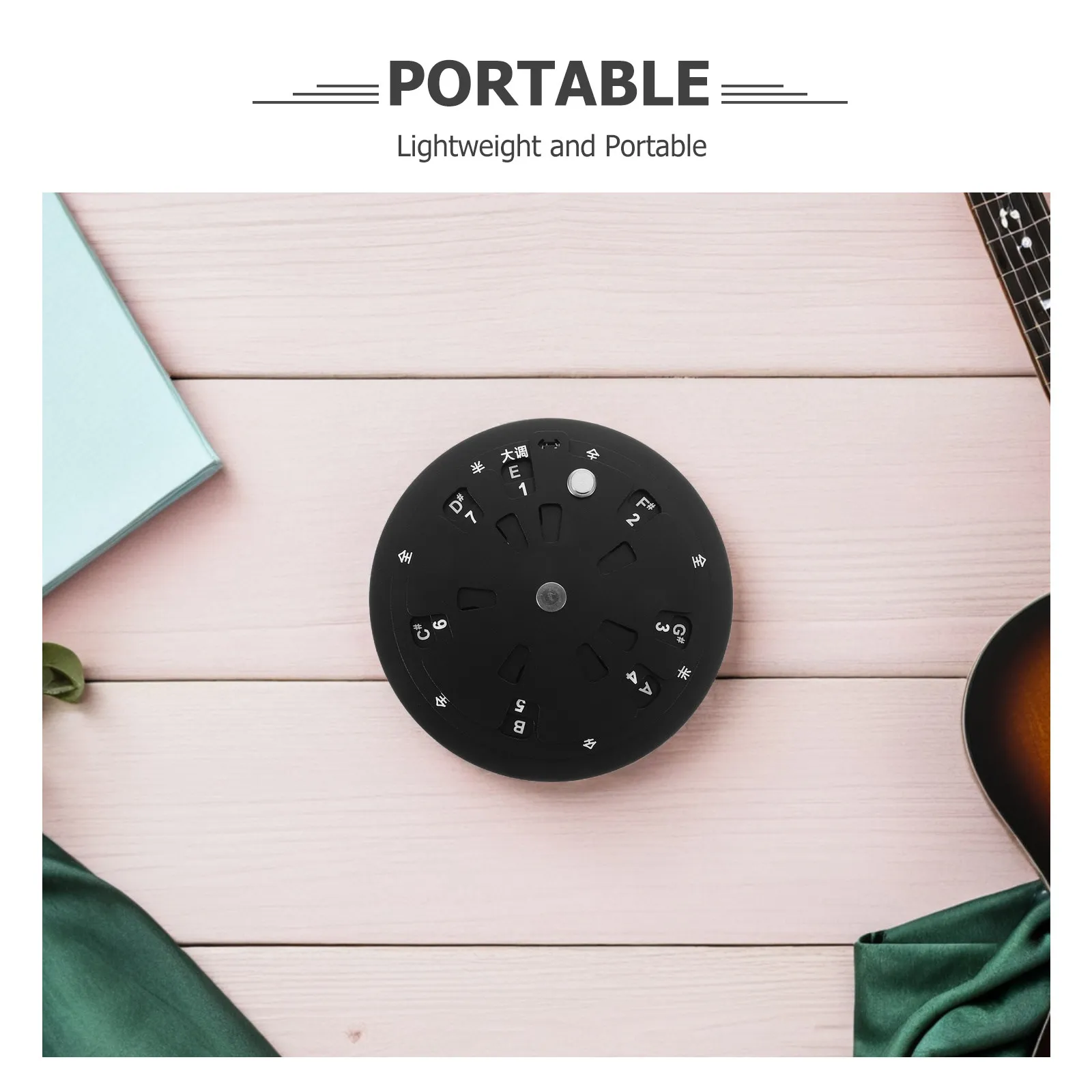 Guitar Circle of Fifths Wheel Aluminum Alloy Portable Chord Progression Chart Music Theory Tool Scale Finder Guitar Cards Chords view 6