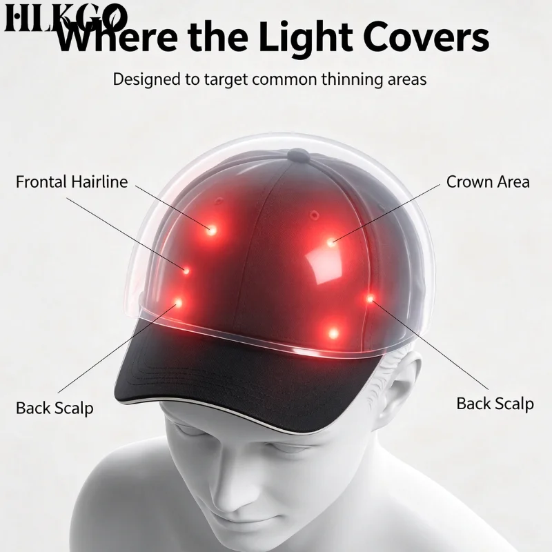 96 Diodes LLLT Red Light Laser Hair Growth Helmet Cap for Hair Loss Treatment Regrowth Electric Comb Head Care Men Women