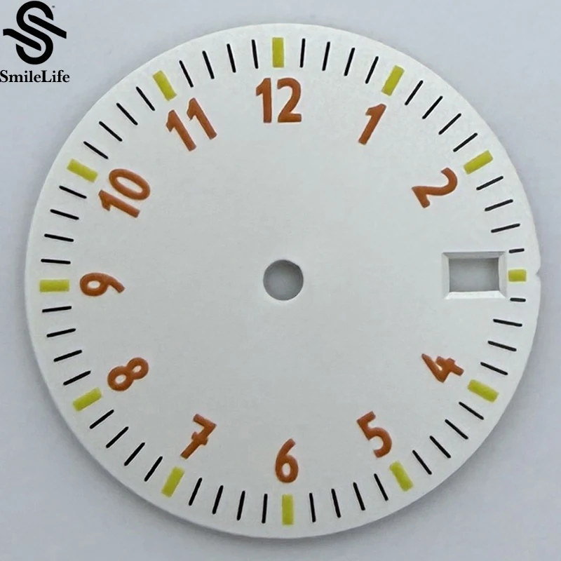 SmileLife 28,5 mm Zifferblatt, einzelner Kalender, kein Kalender, Zifferblätter, Uhrenmodifikationszubehör für NH35/NH36/4R/7S-Uhrwerk