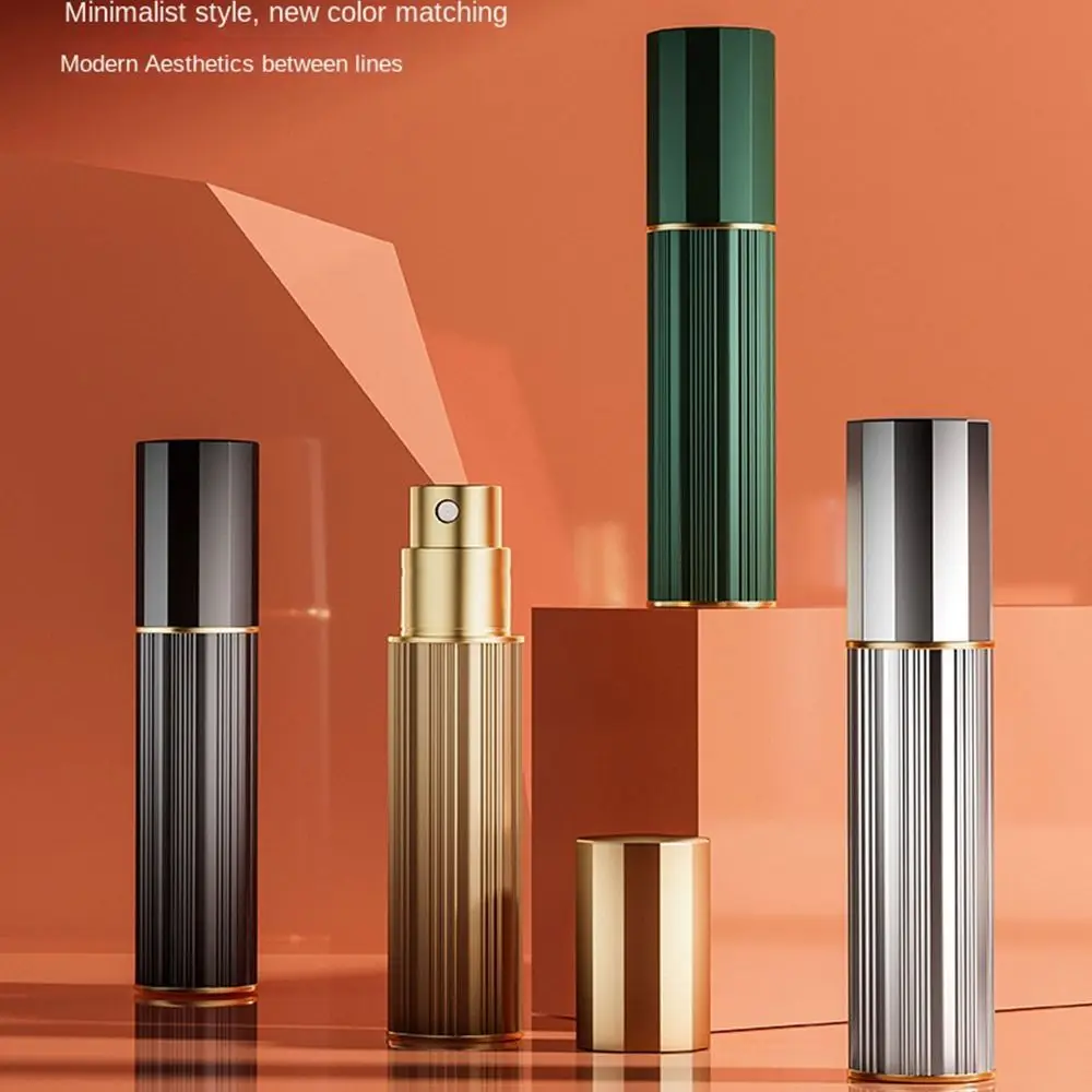 Draagbare Geur Bodemgevulde Fles Fijne Mist Verstuiver 5ML Spray Fles Keulen Moisturizer Zelfpompen Verstuiver Reizen