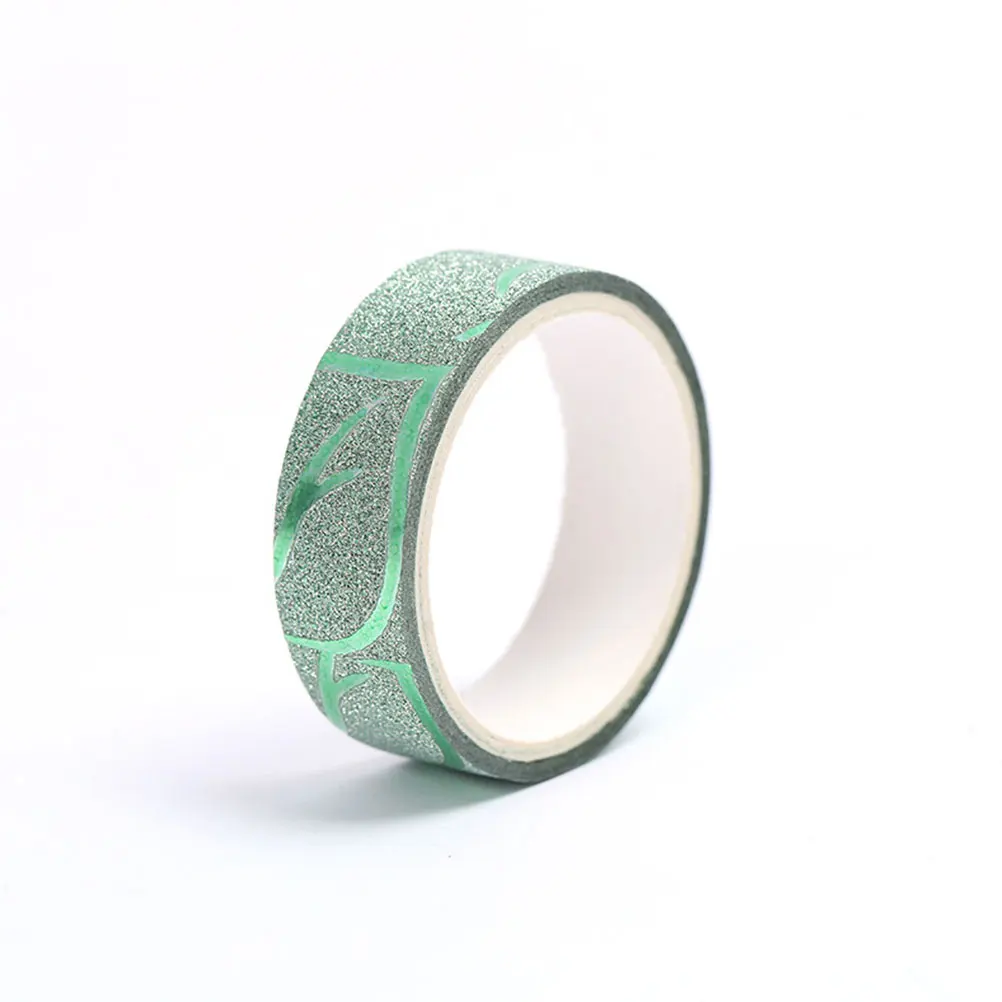 

10Pcs Decorative Tape Colorful Shiny Masking Tape for Crafting Scrapbooking Journaling Gift Wrapping Party Decorations Office