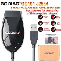GODIAG GD101 openport 2.0 J2534 es compatible con Honda HDS 3.104.024, Toyota Techstream V17.30.011, JLR SDD V163, Forscan 2.3