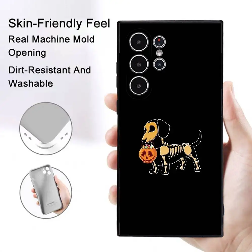 هالوين اليقطين الجمجمة قضية الهاتف لسامسونج غالاكسي S25 S24 S23 S22 S21 S20 الترا زائد متجمد لينة غطاء Funda #4