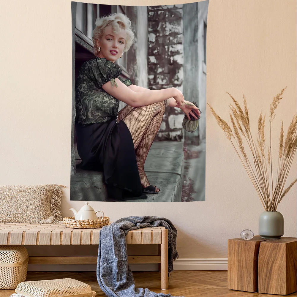 Vintage Marilyn Monroe Photo Printed Large Wall Tapestry Hanging Tarot Hippie Wall Rugs Dorm Home Decor