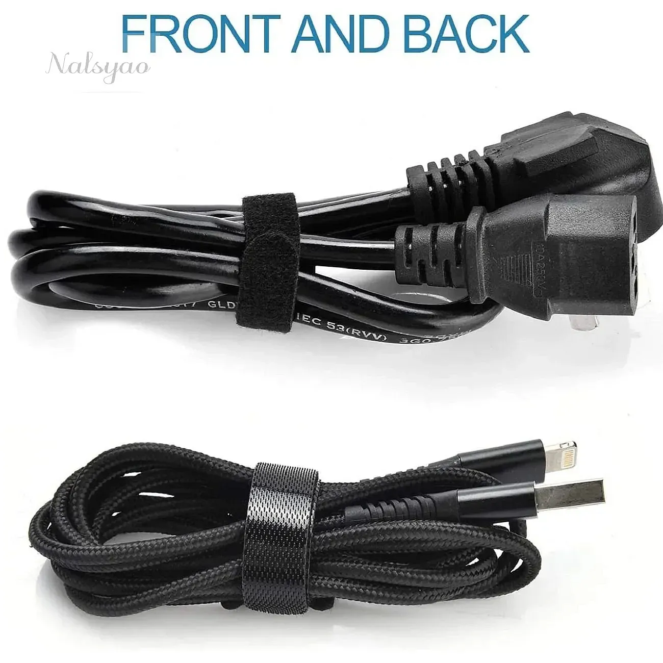 100pcs Releasable Cable Ties Reusable Wire Management Organizer for Mouse Earphones Nylon Straps Loop Hoop Tape
