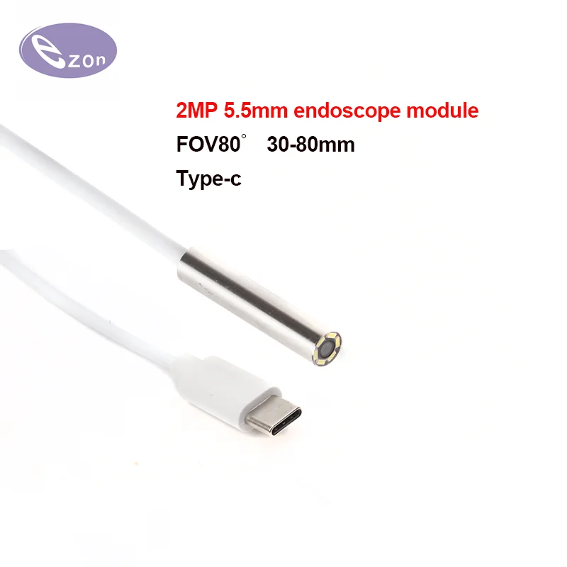 2MP endoscope Type-c interface Android mobile phone lens diameter 5.5mm industrial pipeline inspection   EZ-EN55S-1080P SPL-type