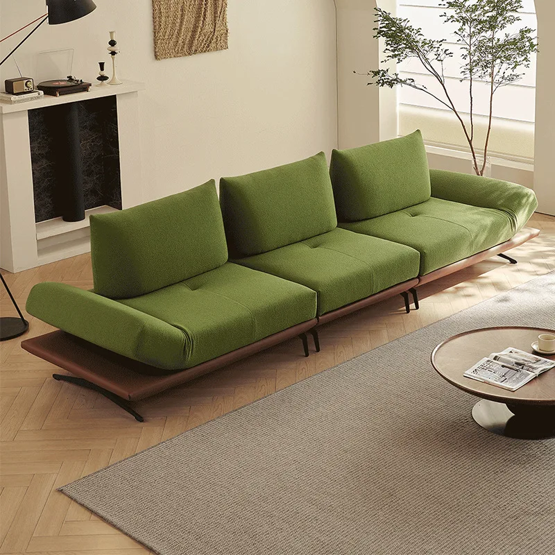 

Green living room adjustable straight row rotating seat bag multi-functional creative sofa