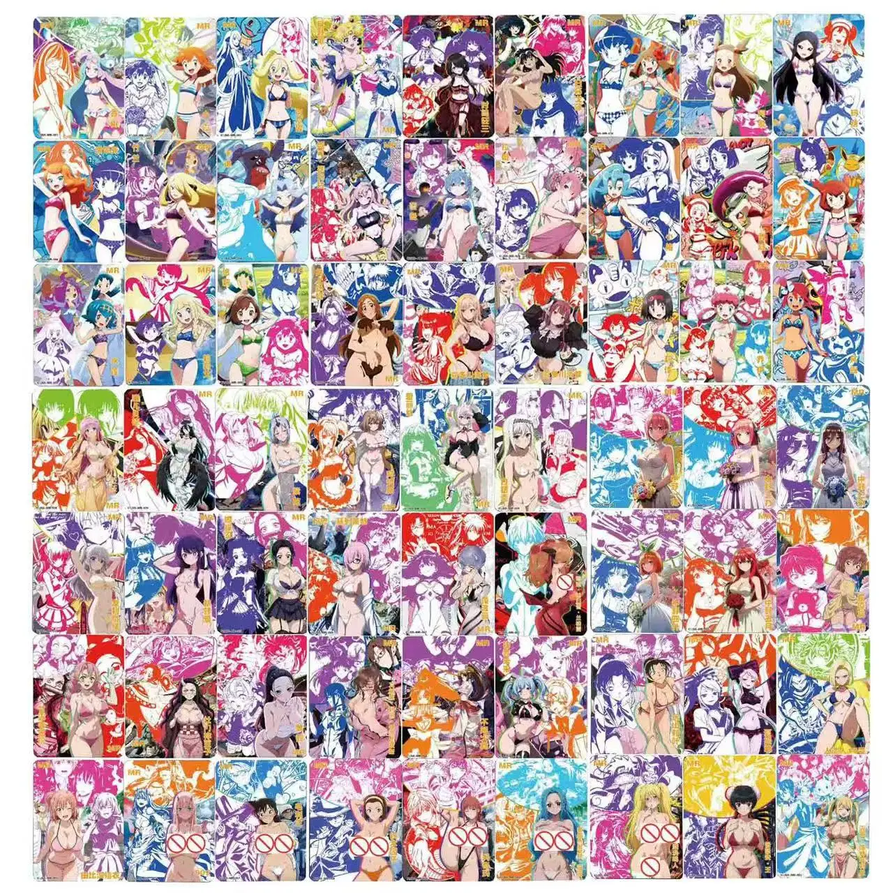 63 unids/set Diy diosa historia 002 Lono Lillie colección tarjeta refracción Color Flash Vivi Rem Android 18 tarjetas de Anime juguetes de regalo