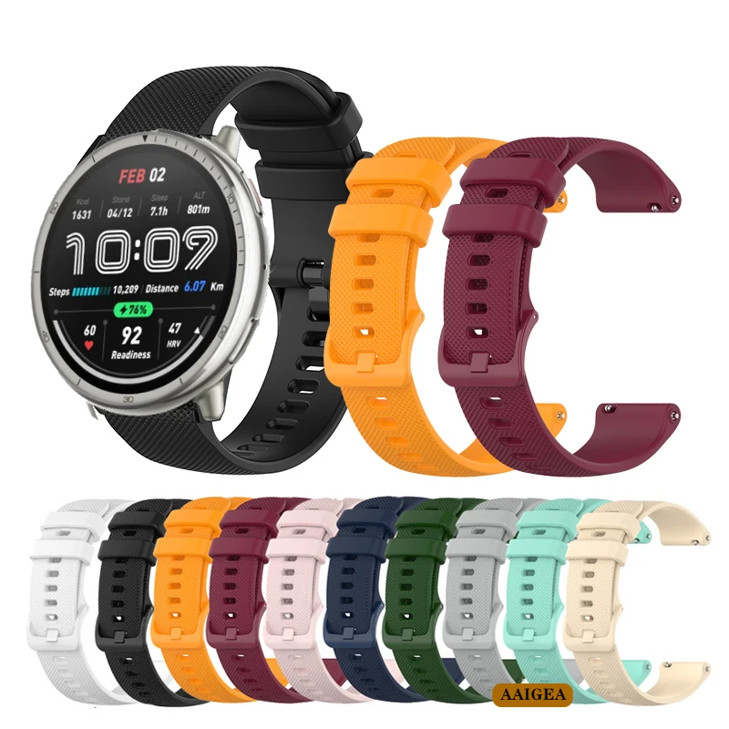 10 Colors Silicone Band Strap for Huami Amazfit Active 2 Replacement Bracelet