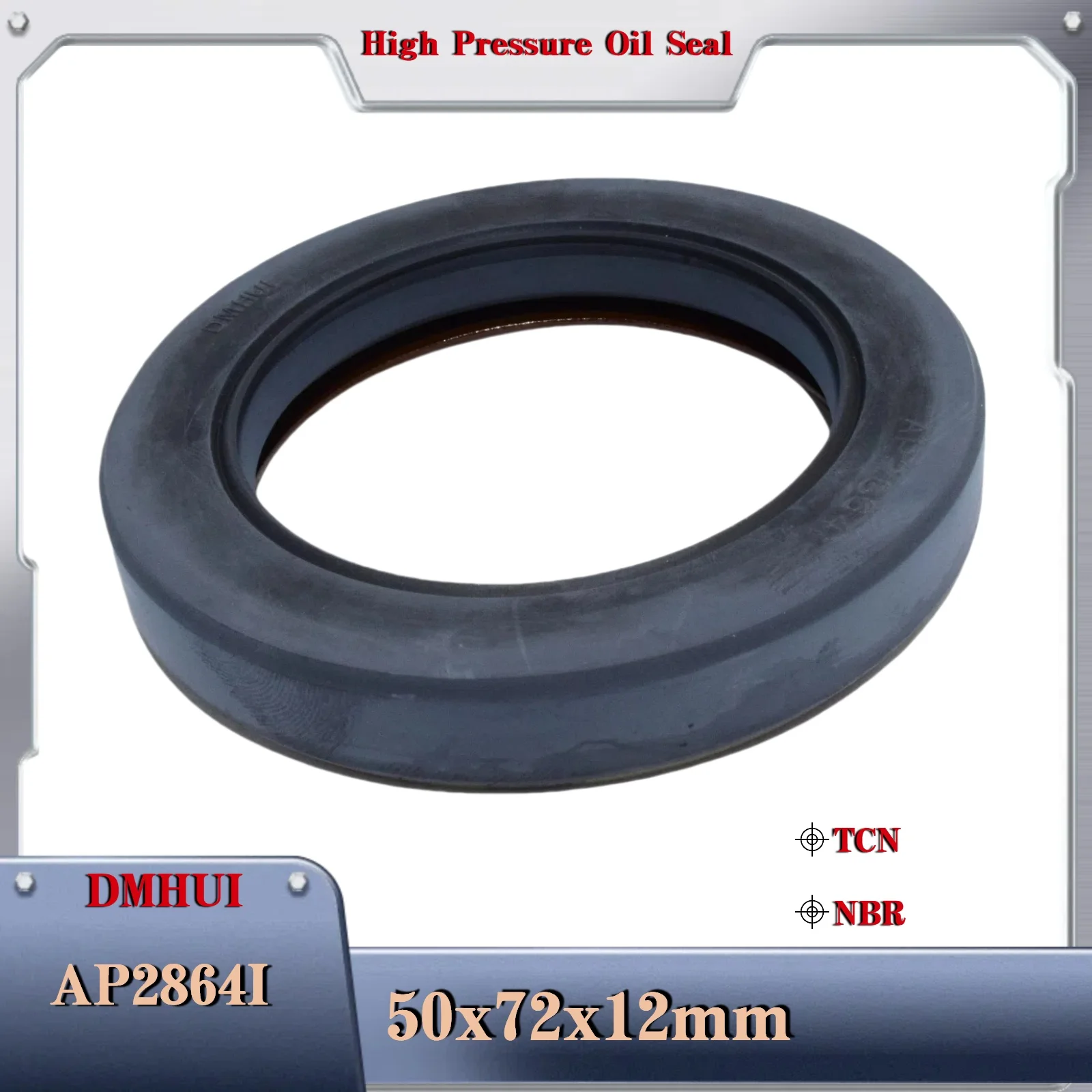

AP2864I Oil Seal 50*72*12 50x72x12/TCN For Hydraulic Pump or Motor Repair Kit Parts Oil Seal Rotating Shaft Seal 50 72 12