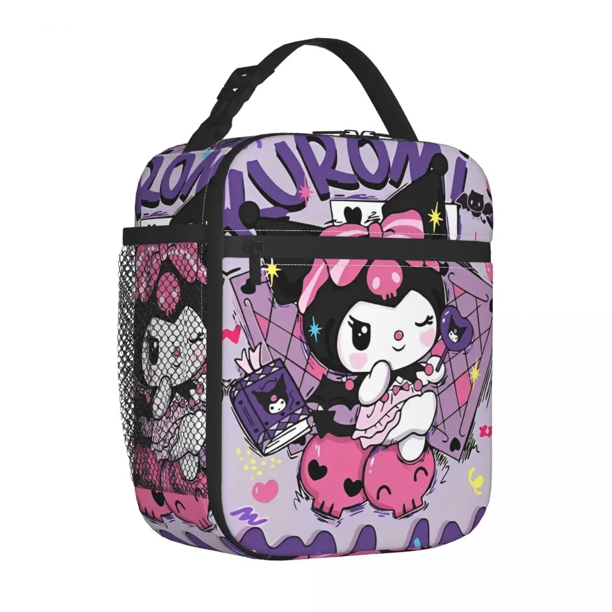 

Kuromi Cartoon Insulated Lunch Bags Leakproof Meal Container Cooler Bag Tote Lunch Box Work Picnic Food Handbags