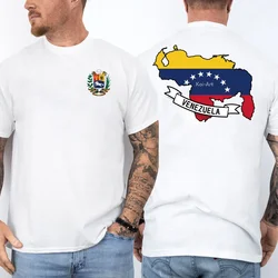 Venezuela Flag National Emblem Graphic T Shirts South America Heritage Cotton T-shirt Proud Roots Born Family Birthday Gift Men