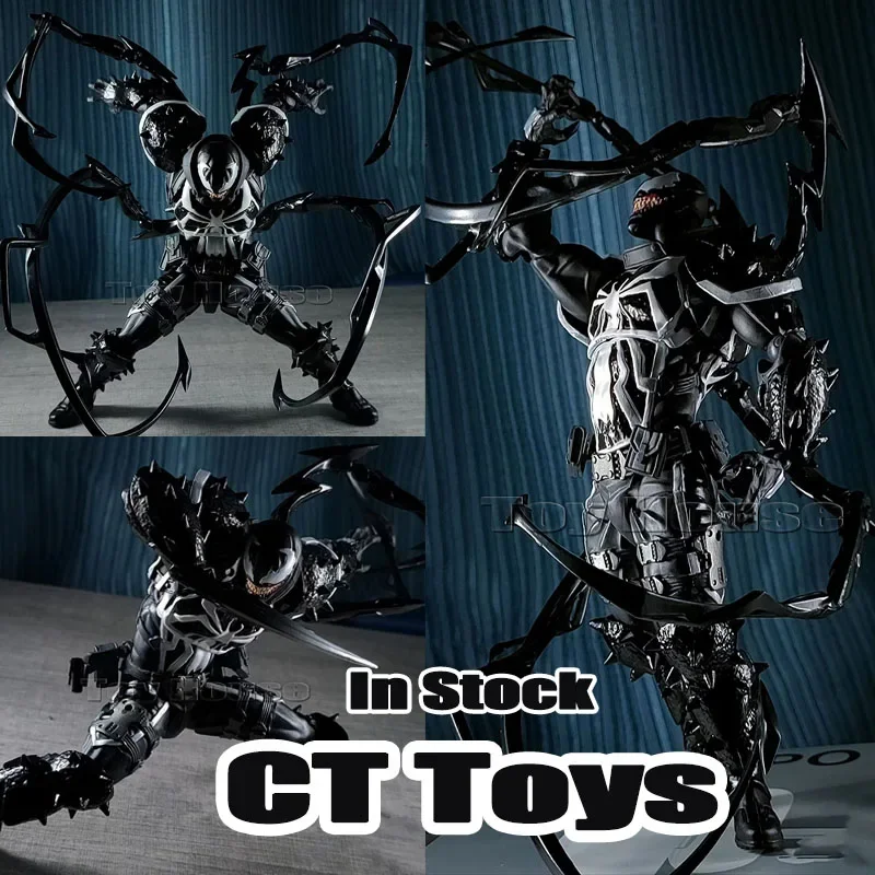 

2026 New CT Toys Venom Action Figure Kaiyodo Marvel Spider-Man Eugene Thompson KO Model Collectible Toy GiftMovable Joint