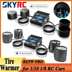 SKYRC RSTW Tire Warmer Silicone Warming Cup Electronic Temperature Controlled for 1/10 1/8 RC Electric Touring Racing Drift Car