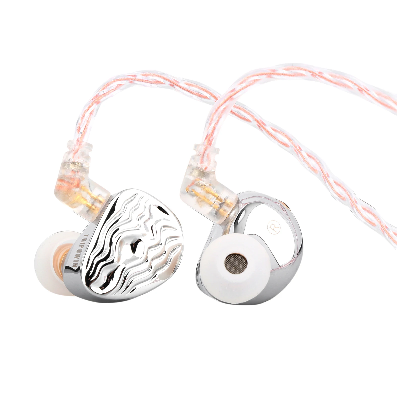 Tripowin Piccolo 11mm Dual-Cavity LCP Dynamic Driver Earphones  with Detachable High-purity Cable