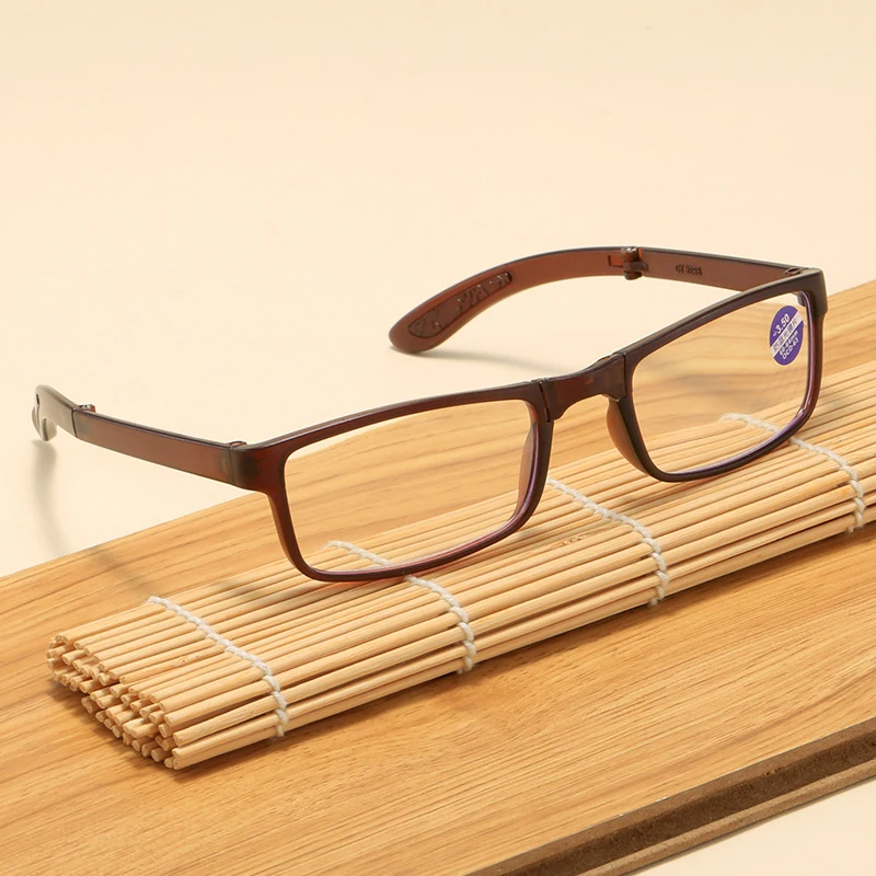 2024 Foldable Ultra Light TR90 Myopia Glasses Fashionable Unisex Portable Eyewear with Box Men Women Finished Myopia Glasses