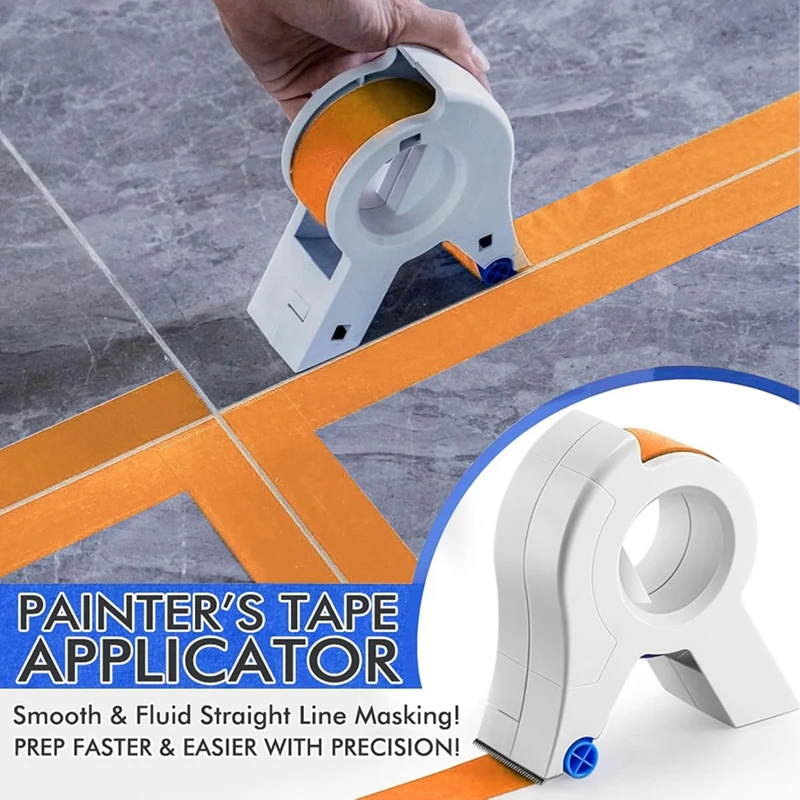 Juego de BAAG-6PCS aplicador de cinta de pintura adhesiva, herramienta aplicadora de cinta de pintores con 5 rollos de cinta de pintura y dispensador