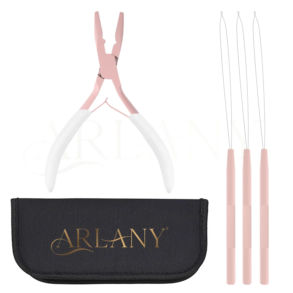 

ARLANY Hair Extension Pliers Kit for Micro Beads Hair Extension Looper for Sewing In Extensions Hair Tinsel Microlink Pliers