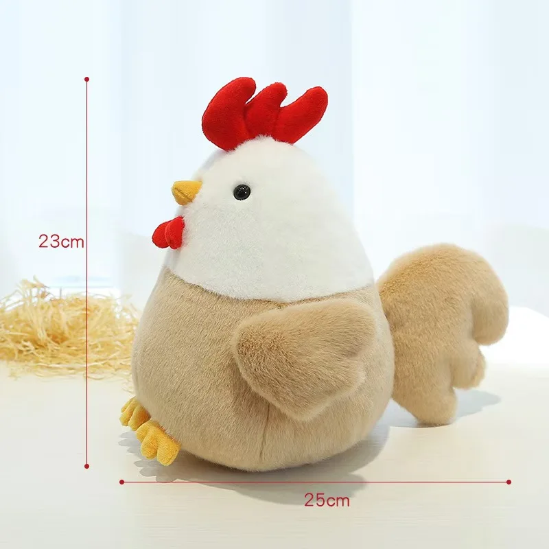 Fur Chicken Plush Bag Ugly Hen Shape Handbag Funny Kawaii Chicken Pendant Keychain Doll Satchel Purse for Women Birthday Gifts