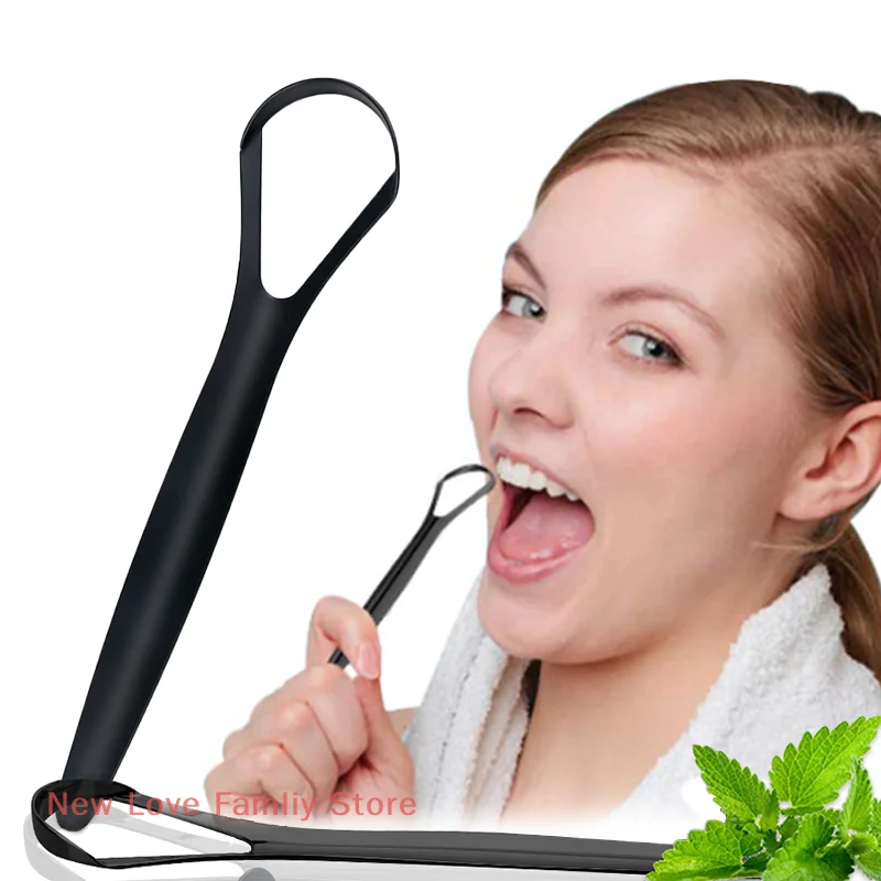 

1 Pc Double Sided Stainless Steel Oral Tongue Scraper Clean Coated Tongue Toothbrush Oral Hygiene Care Tools