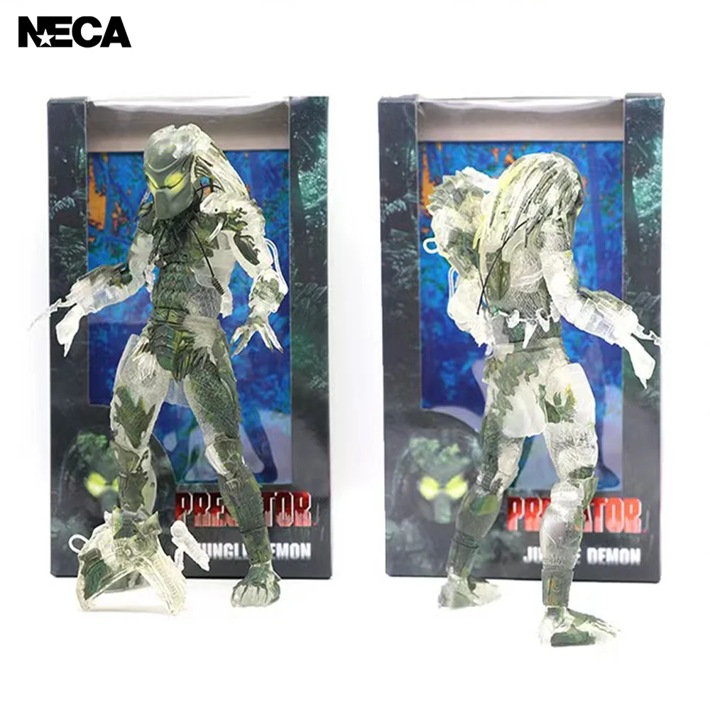 NECA Predator Series The Jungle Camouflages Iron Blood  Vinyl Doll Model Figures 18CM Children's Toy Gifts Collect Toys