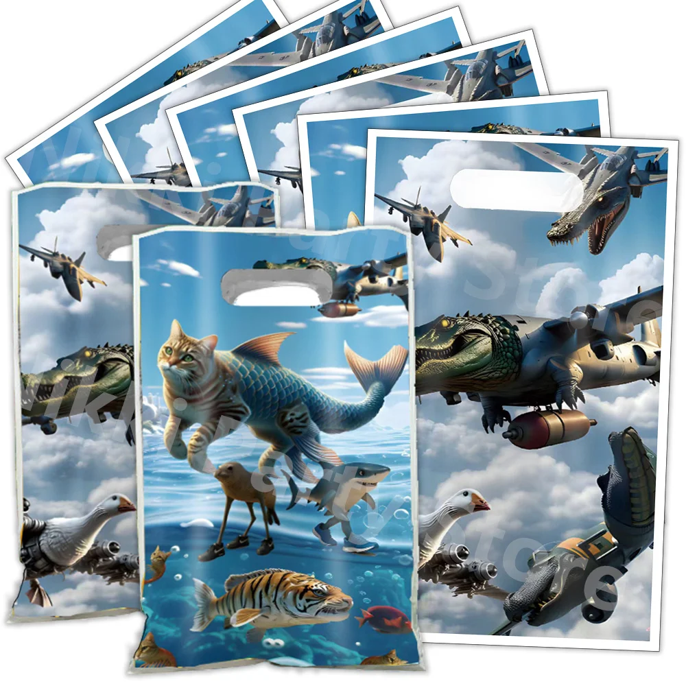 

Italian Brainrot Party Bags 16.5*25cm Birthday Candy Bag Loot Bag Birthday Party Supplies Decorations Kids Toy Gift Party Favors