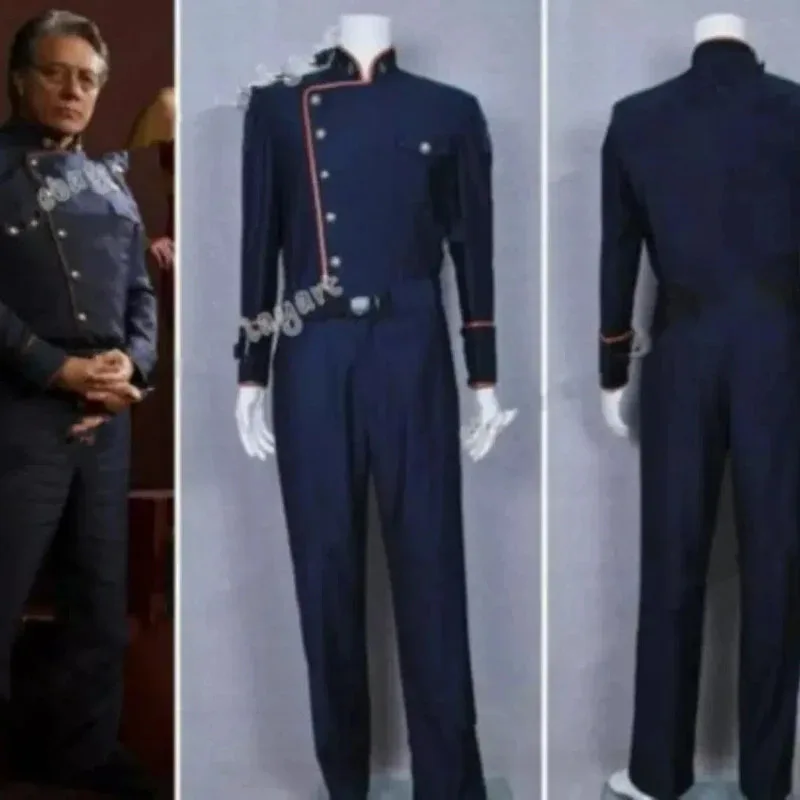 Battlestar Galactica comandante de televisión William Adama uniforme disfraz Cosplay
