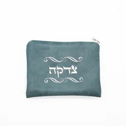 Judaica Mini Wallet Bag Women/Men Pocket Hebrew Embroidery Coin Purse