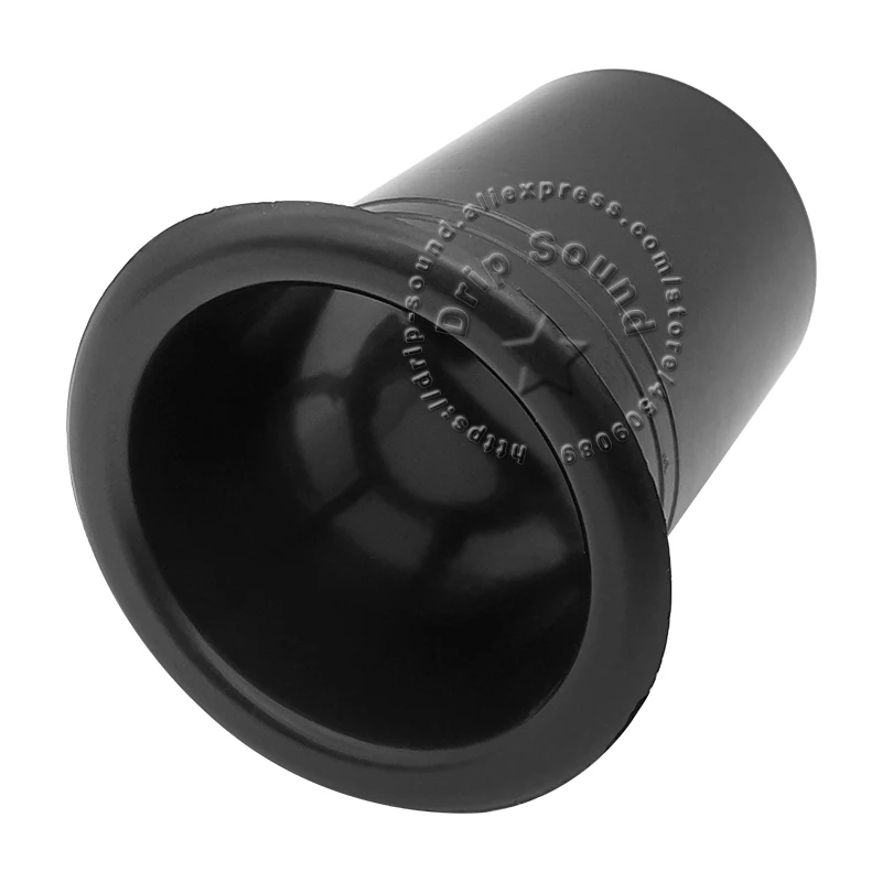 2pcs Speaker Port Tube Woofer Bass Reflex Tube Audio Phase-inverted Tube Loundspeaker Box Air Vent 43mm Opening Hole #Black