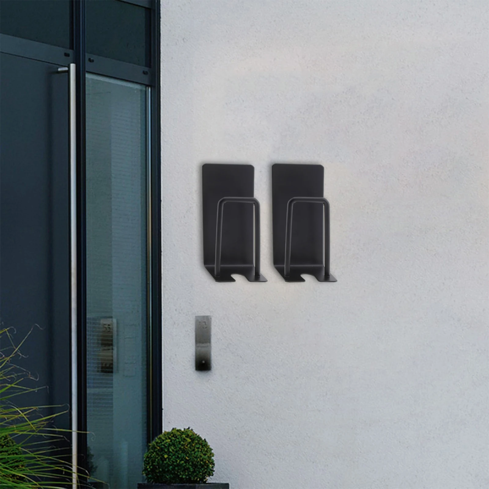 Attached Convenient Storage Spacious Toothbrush Holder Black Clean Ventilation Cleanliness Wall Convenient Storage