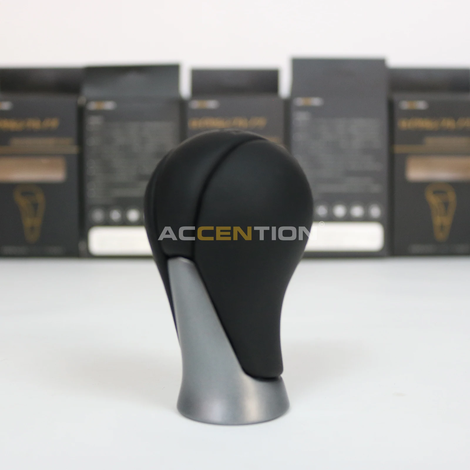 Black Leather 6S MT Gear Shift Knob for Nissan 370Z 2009-2019 Shift Pattern as Picture Showed