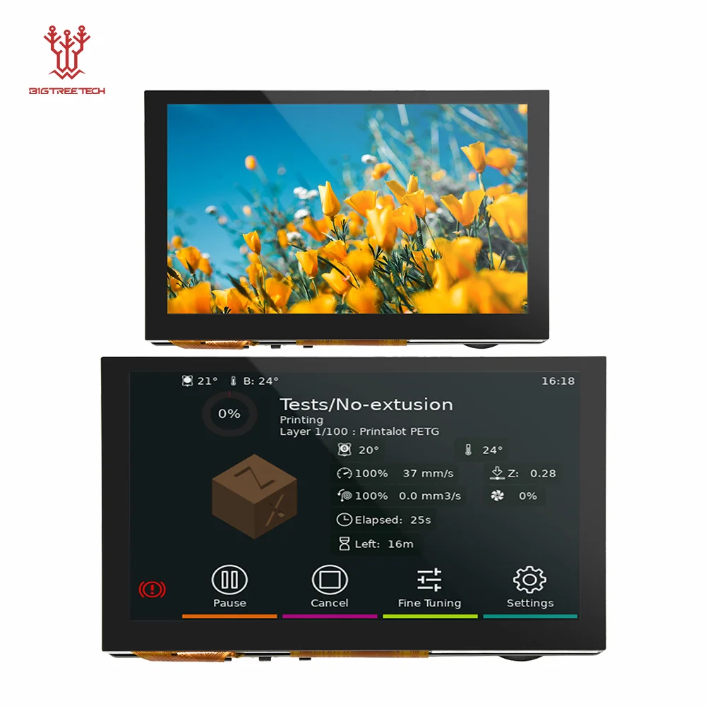 

Сенсорный экран BIGTREETECH HDMI5 HDMI7, IPS экран, 5/7 дюйма, детали для 3D-принтера, обновление для Raspberry Pi 4 Manta M8P MINI PC