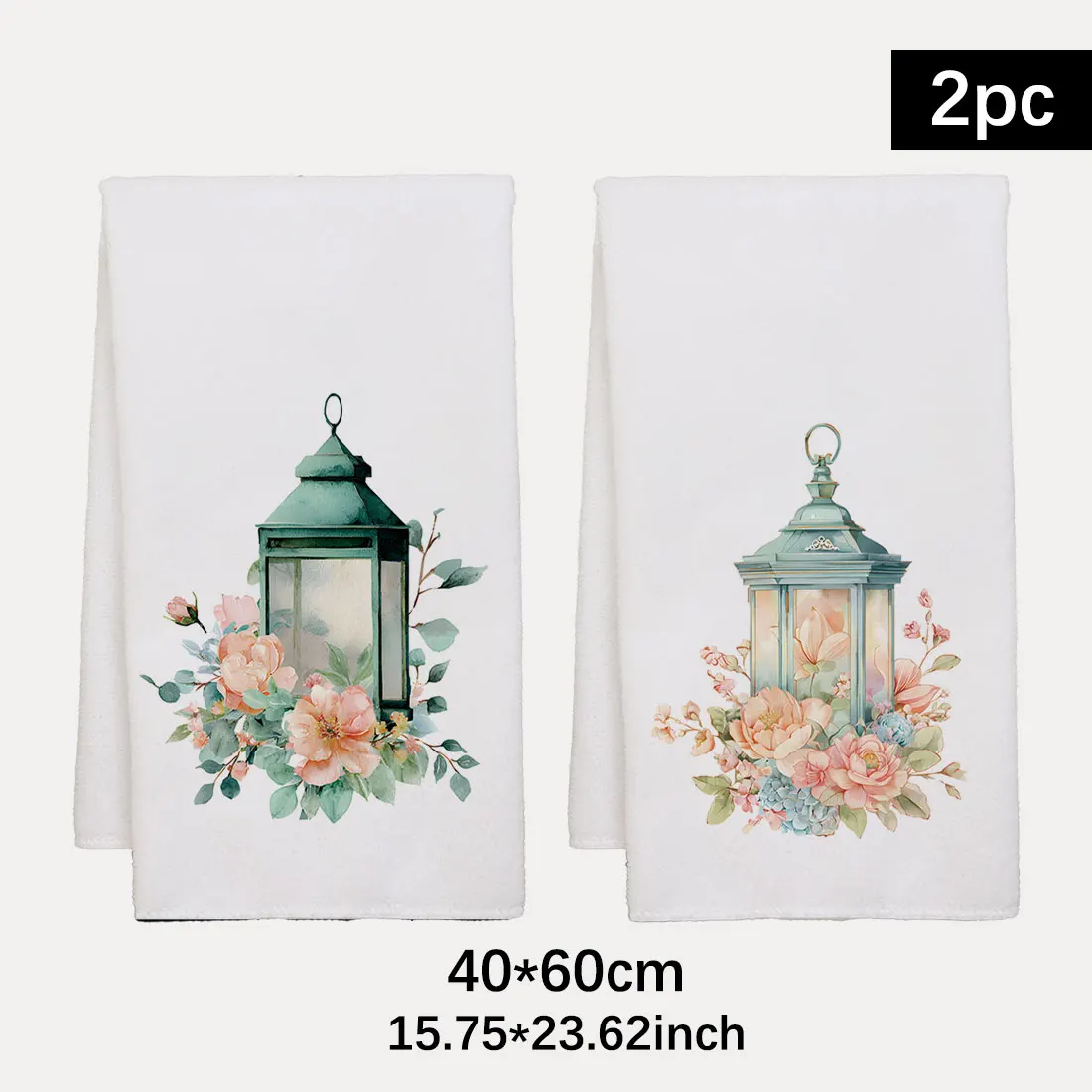 2pcs 40x60cm Ramadan Kitchen Towels, Eid Mubarak Series Dish Cloth Tea Towel Kitchen Dishcloth Towels, Ramadan Kreem Gifts