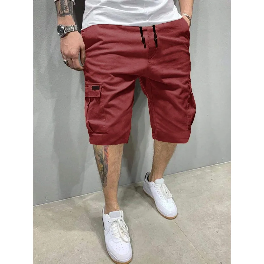 

Classic Cargo Shorts For Men, Casual Mult-Pocket Drawstring Waist Cargo Shorts, Suitable For Outdoor Wear In Summer,Beach Shorts